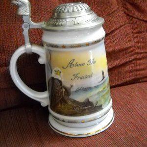 Vintage 1993 America The Beautiful Lidded Tankard New